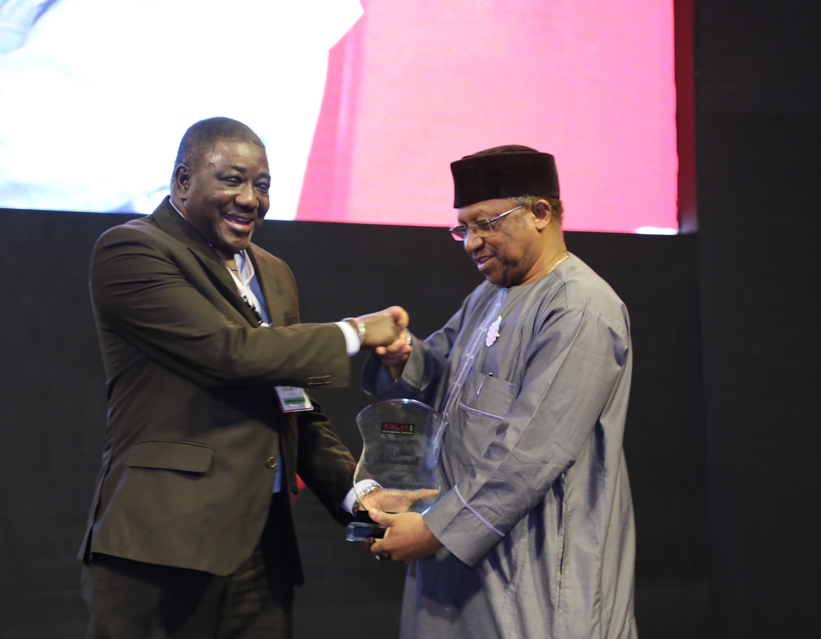 Professor Souleymane Mboup receives award in Abuja, Nigeria