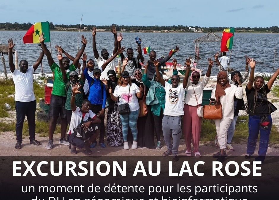 Excursion au Lac Rose : un moment de détente pour les participants du DU en génomique et bioinformatique